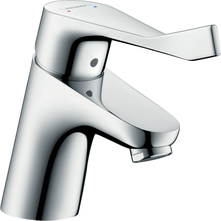 Смеситель для раковины hansgrohe Focus 70 со сливным гарнитуром, с удлиненной рукояткой 31910000, хром