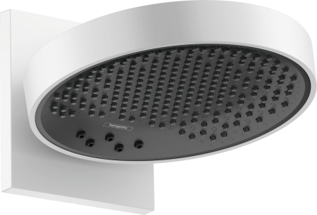 Верхний душ hansgrohe Rainfinity 250 3jet EcoSmart с настенным креплением скрытого монтажа 26233700, матовый белый