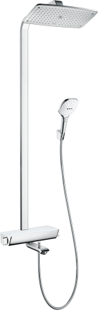 Душевая система hansgrohe Raindance E 360 1jet с термостатом для ванны 27113400, белый/хром