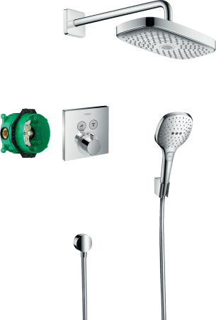 Душевая система hansgrohe Raindance Select E 300 2jet скрытого монтажа с термостатом 27296000, хром