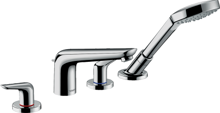 Внешняя часть смесителя для ванны hansgrohe Novus на край ванны, на 4 отверстия 71333000, хром
