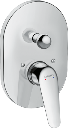 Внешняя часть смесителя для ванны hansgrohe Novus скрытого монтажа 71047000, хром
