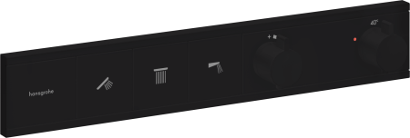 Термостат Hansgrohe RainSelect, скрытого монтажа, для 3 потребителей, 15381670, матовый черный