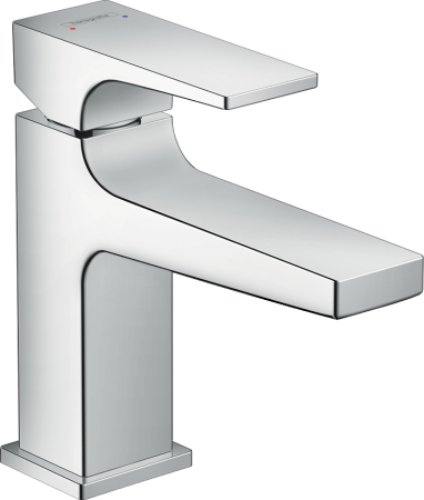 Смеситель для раковины hansgrohe Metropol 100, со сливным клапаном Push-Open 32500000, хром