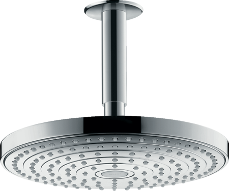 Верхний душ hansgrohe Raindance Select S 240 2jet с потолочным кронштейном 26467000, хром
