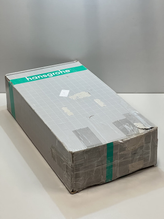 Смеситель для раковины hansgrohe Vivenis 210 с поворотным изливом и сливным гарнитуром, 75030670/U, матовый черный, уцененный товар