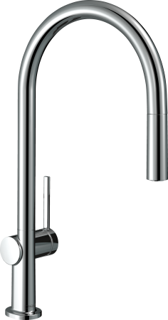 Смеситель для кухонной мойки hansgrohe Talis M54 210, с вытяжным изливом 1jet, sBox 72803000, хром
