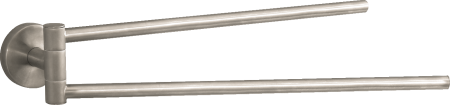 Держатель для полотенец hansgrohe Logis двойной, поворотный 40512820, шлифованный никель