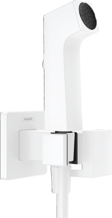 Гигиенический душ hansgrohe 1jet E со смесителем, держателем и шлангом 125 см 29233700, матовый белый