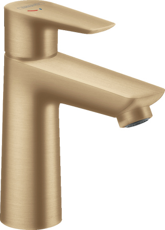 Смеситель для раковины hansgrohe Talis E 110 CoolStart, без сливного гарнитура 71714140, шлифованная бронза