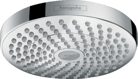 Верхний душ hansgrohe Croma Select S 180 2jet EcoSmart 26523000, хром