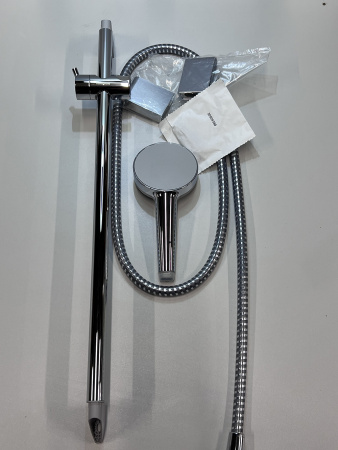 Душевой гарнитур hansgrohe Vernis Blend 100 Vario 2 режима, cо штангой 65 см 26275000/U, хром, уцененный товар