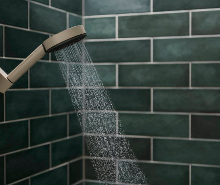Ручной душ hansgrohe Pulsify Planet Edition 105 3jet Relaxation EcoSmart+ Select, 26077210, песок