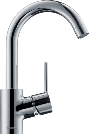 Смеситель для раковины hansgrohe Talis S 200 с поворотным изливом и сливным гарнитуром 32070000, хром