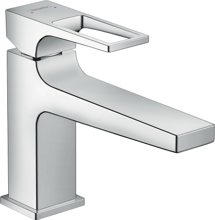 Смеситель для раковины hansgrohe Metropol 100  со сливным клапаном Push-Open, 74502000, хром