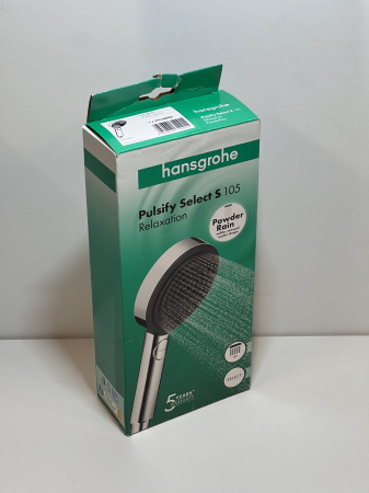 Ручной душ hansgrohe Pulsify Select S 105 3jet Relaxation 24110000/U10, хром, уцененный товар