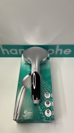 Ручной душ hansgrohe Croma 100 4jet Vario 28535000/U, хром, уцененный товар