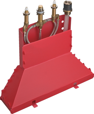 Встраиваемая часть двухвентильного смесителя на край ванны на 4 отверстия hansgrohe Secubox 13444180