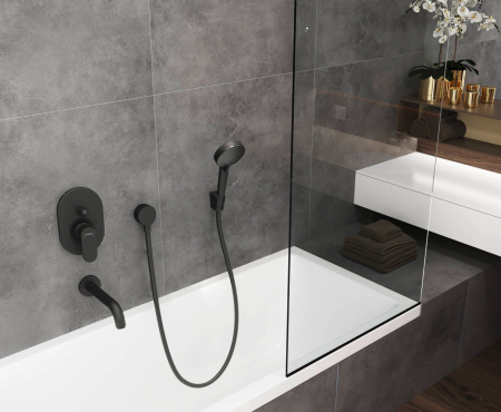 Ручной душ hansgrohe Vernis Blend 100 Vario 2 режима, 26270670, матовый черный