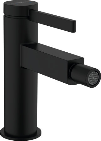 Смеситель для биде hansgrohe Finoris со сливным клапаном Push-Open 76200670, матовый черный