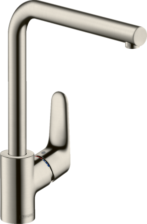 Смеситель для кухонной мойки hansgrohe Focus M41 280, с поворотным изливом 31817800, под сталь