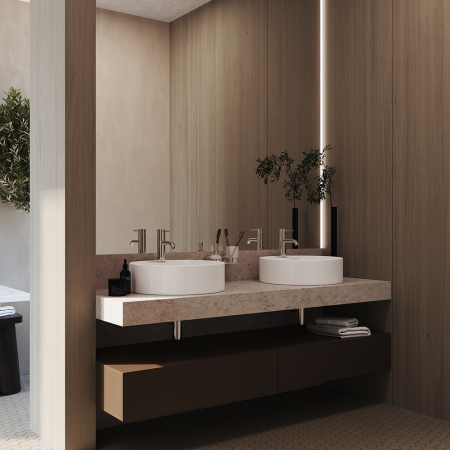 Смеситель для раковины Aqueduto CANO M-size CAN0200, хром