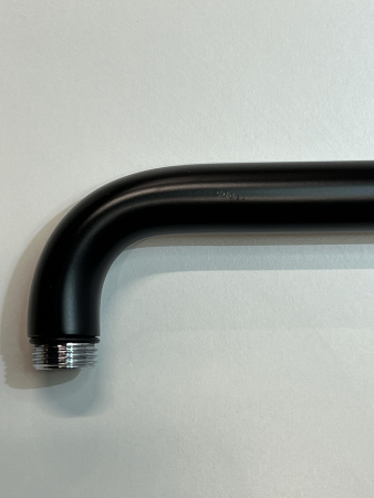 Душевой кронштейн hansgrohe настенный 389 мм 27413670/U, матовый черный, уцененный товар