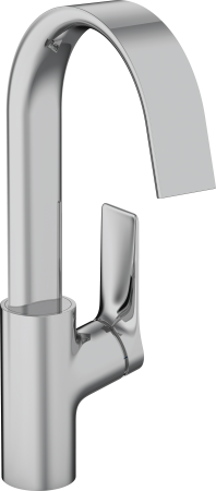 Смеситель для раковины hansgrohe Vivenis 210 с поворотным изливом, со сливным гарнитуром 75030000, хром