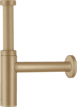 Сифон для раковины hansgrohe Flowstar S дизайнерский 52105140, шлифованная бронза