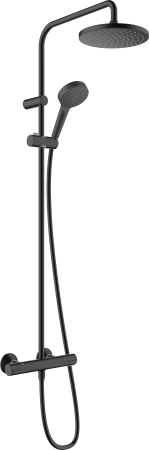 Душевая система hansgrohe Vernis Blend 200 1jet EcoSmart с термостатом 26089670, матовый черный