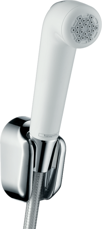 Гигиенический душ hansgrohe 1jet с держателем и шлангом 125 см 32127000, белый/хром