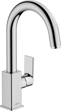 Смеситель для раковины hansgrohe Vernis Shape 210, со сливным гарнитуром 71564000, хром