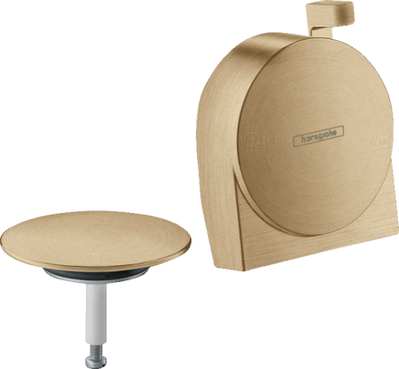 Внешняя часть системы налива/слива-перелива для ванны hansgrohe Exafill S 58117140, шлифованная бронза