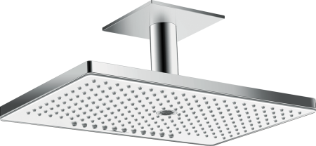 Верхний душ hansgrohe Rainmaker Select 460 3jet EcoSmart с потолочным кронштейном скрытого монтажа 24016400, белый/хром