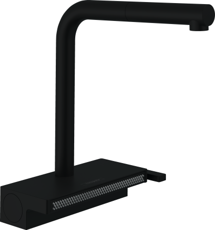 Смеситель для кухонной мойки hansgrohe Aquno Select M81 250, с вытяжным душем 2jet 73836670, матовый черный