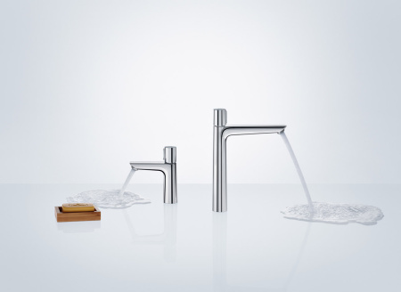 Смеситель для раковины hansgrohe Talis Select E 110 со сливным гарнитуром 71750000, хром