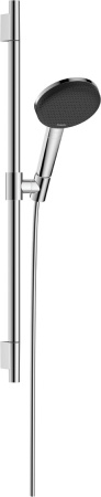 Душевой гарнитур hansgrohe Raindance Alive Select S 125, 3 струи, со штангой Unica S Puro 65 см, 24602000, хром