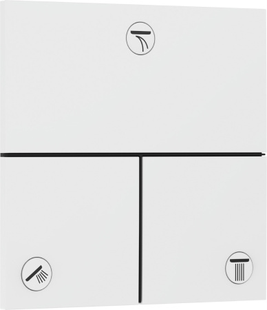 Переключатель потоков hansgrohe ShowerSelect Comfort E для скрытой установки на 3 функции, 15573700, матовый белый