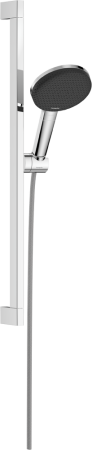 Душевой гарнитур hansgrohe Raindance Alive Select 125, 3 струи, со штангой Unica E Puro 65 см, 24600000, хром