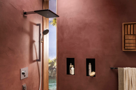 Душевой гарнитур hansgrohe Raindance Alive Select 125, 3 струи, со штангой Unica E Puro 65 см, 24600000, хром