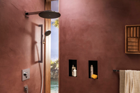 Душевой гарнитур hansgrohe Raindance Alive Select 125, 3 струи, со штангой Unica E Puro 65 см, 24600000, хром