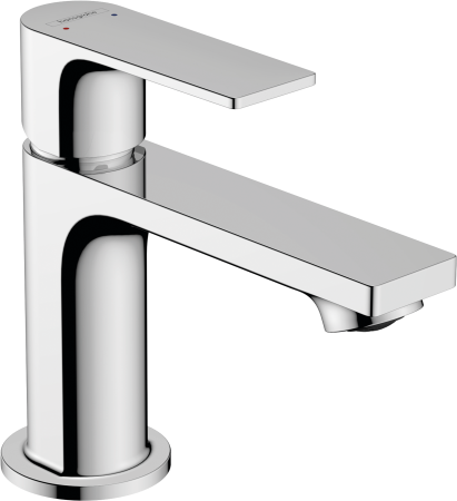Смеситель для раковины hansgrohe Rebris E 80, со сливным гарнитуром 72550000, хром