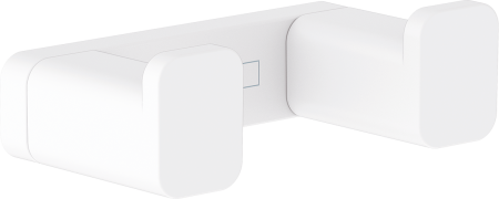Крючок hansgrohe AddStoris двойной 41755700, матовый белый