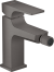 Смеситель для биде hansgrohe Metropol со сливным клапаном Push-Open 32520340, шлифованный черный хром