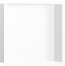Настенный короб hansgrohe XtraStoris Individual с цветом корпуса матовый белый и дизайнерской рамой, 30х30х10 см 56099700, матовый белый