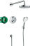 Душевая система hansgrohe Croma Select S 180 2jet скрытого монтажа с термостатом 27295000, хром