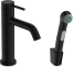 Смеситель для раковины hansgrohe Tecturis S 110 с гигиеническим душем и душевым шлангом, 73211670, матовый черный