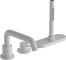 Cмеситель для ванны hansgrohe Tecturis S на 3 отверстия, 73447700, матовый белый