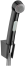 Гигиенический душ hansgrohe 1jet с держателем и шлангом 160 см 32128340, шлифованный черный хром