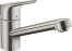 Смеситель для кухонной мойки hansgrohe Focus M43 100, с поворотным изливом 71818800, под сталь